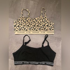 CK One cotton bralette BUNDLE!